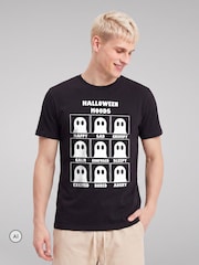 Camiseta con gráfico de Moods Ghost de Halloween de All + Every - Imagen 1 de 4