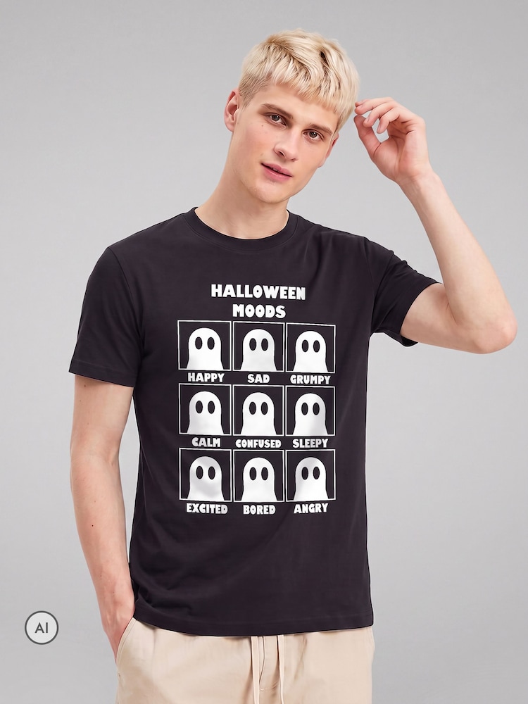 Camiseta con gráfico de Moods Ghost de Halloween de All + Every - Imagen 2 de 4