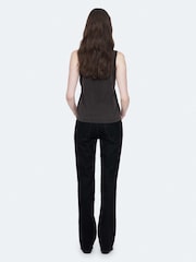 AllSaints Black Jenny Tank - Image 6 of 8