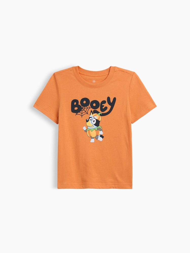 Gap Orange Bluey Halloween Graphic T-Shirt (6mths-5yrs) - Image 1 of 3 Gap Orange Bluey Halloween Graphic T-Shirt (6mths-5yrs) - Image 1 of 3