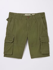 FatFace Breakyard Khaki Green Cargo Shorts - Image 5 of 5