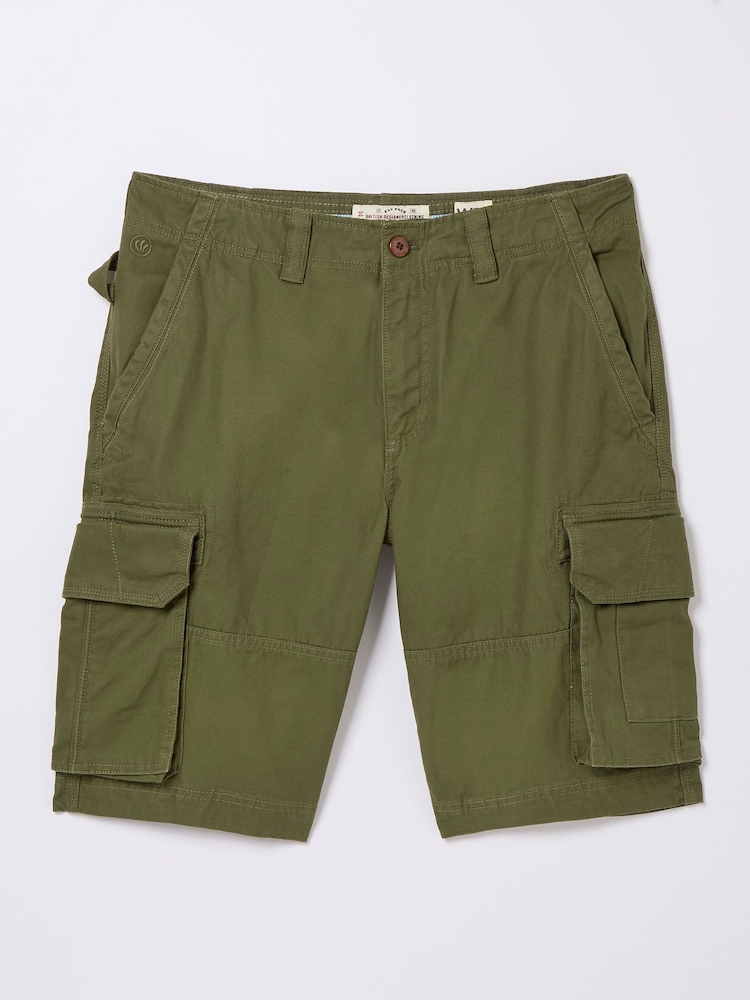 FatFace Breakyard Khaki Green Cargo Shorts - Image 5 of 5