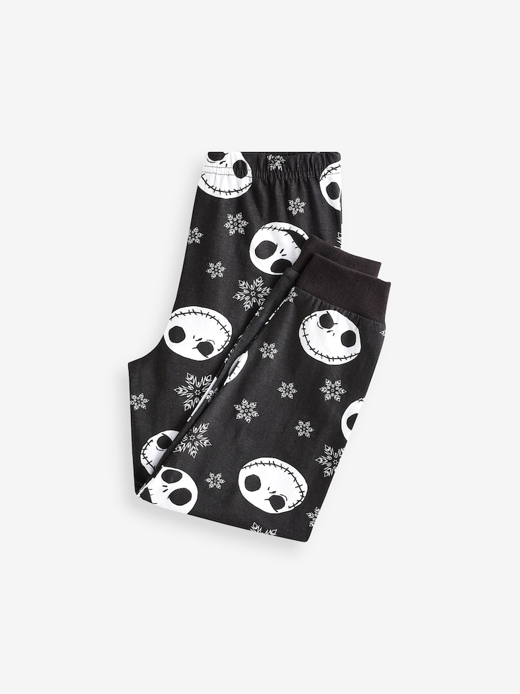 Vanilla Underground Black + Black Disney The Nightmare Before Christmas Kids Long Sleeve Long Leg 100% Cotton Pyjamas Set - Image 4 of 4
