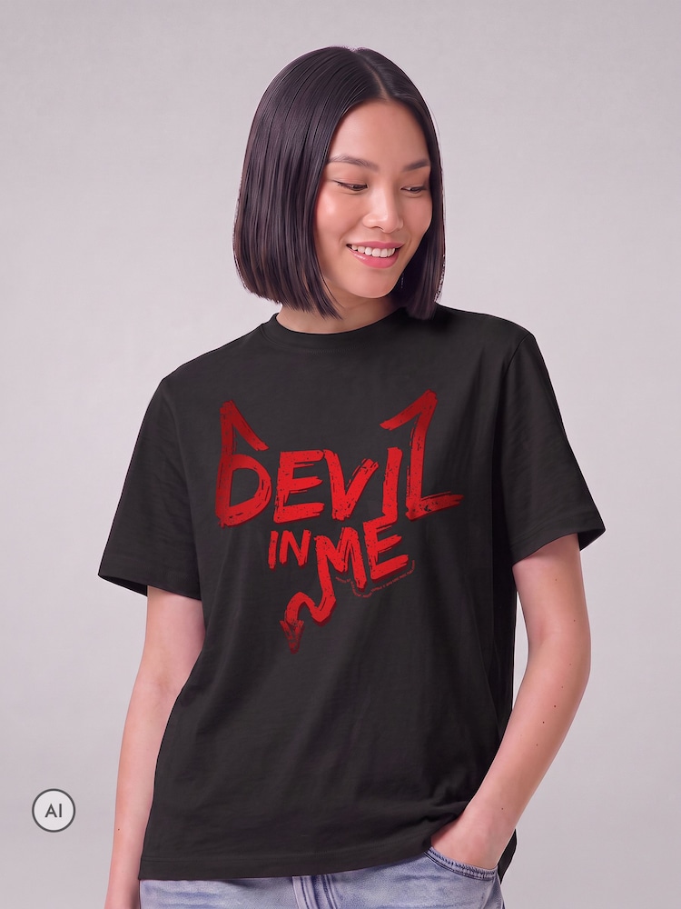 All + Every Black Devil In Me Lyric By 22-20s Scary Halloween T-Shirt - Image 2 of 4 All + Every Black Devil In Me Lyric By 22-20s Scary Halloween T-Shirt - Image 2 of 4