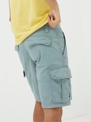 FatFace Bude Light Blue Lightweight Cargo Shorts - Image 3 of 4