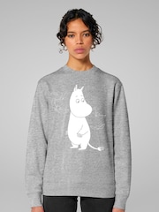 All + Every Grey Moomin Moomintroll Surrounded By Spooky Bats Sweatshirt - Image 1 of 4
