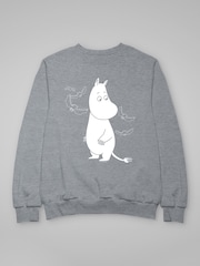All + Every Grey Moomin Moomintroll Surrounded By Spooky Bats Sweatshirt - Image 3 of 4