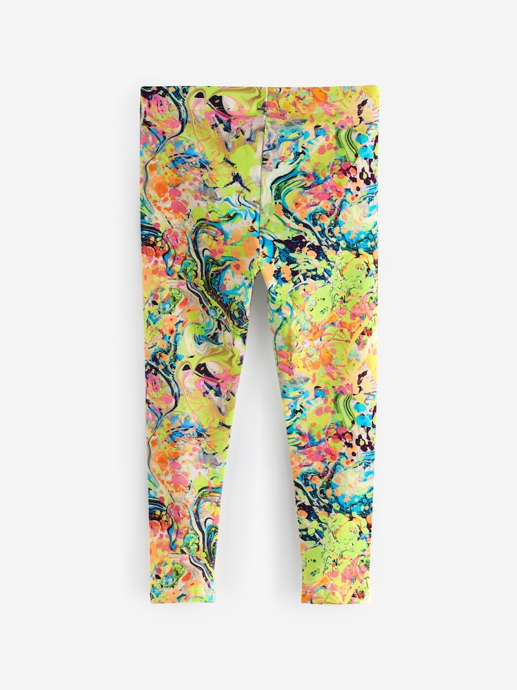 Bright Marble Printed Leggings (3-16yrs) - Image 2 of 3