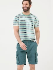 FatFace Breakyard Green Cargo Shorts - Image 1 of 5