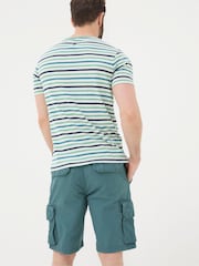 FatFace Breakyard Green Cargo Shorts - Image 2 of 5
