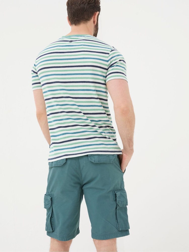 FatFace Breakyard Green Cargo Shorts - Image 2 of 5