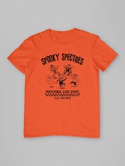 All + Every Orange Halloween Spooky Spectres 1920's Retro Pumpkin & Co T-Shirt - Image 3 of 4