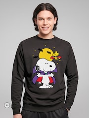All + Every Peanuts Halloween Snoopy Vampire Sweatshirt - 4şəkildən 1 şəkil