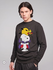 All + Every Peanuts Halloween Snoopy Vampire Sweatshirt - 4şəkildən 2 şəkil