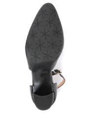 Jones Bootmaker Black Ellie Croc Leather Ladies Mary Jane Shoes - Image 5 of 5