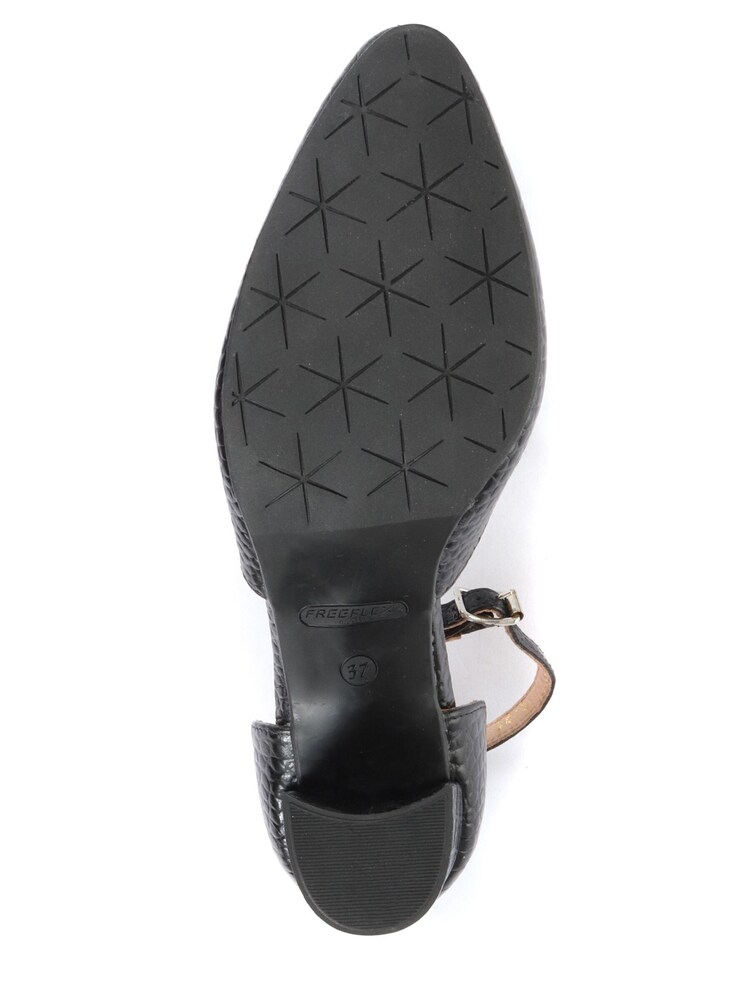 Jones Bootmaker Black Ellie Croc Leather Ladies Mary Jane Shoes - Image 5 of 5