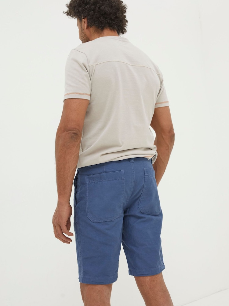 FatFace Blue Stow Flat Front Shorts - Image 2 of 4