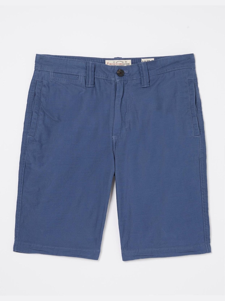 FatFace Blue Stow Flat Front Shorts - Image 4 of 4