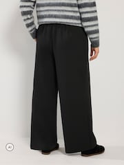 Yours Curve Black Pleated Wide Leg Trousers - Image 3 of 6