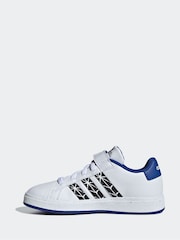 adidas White Marvel's Kids Spider-Man Grand Court Trainers - Image 2 of 9