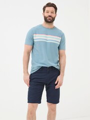 FatFace Blue Stow Flat Front Shorts - Image 1 of 4