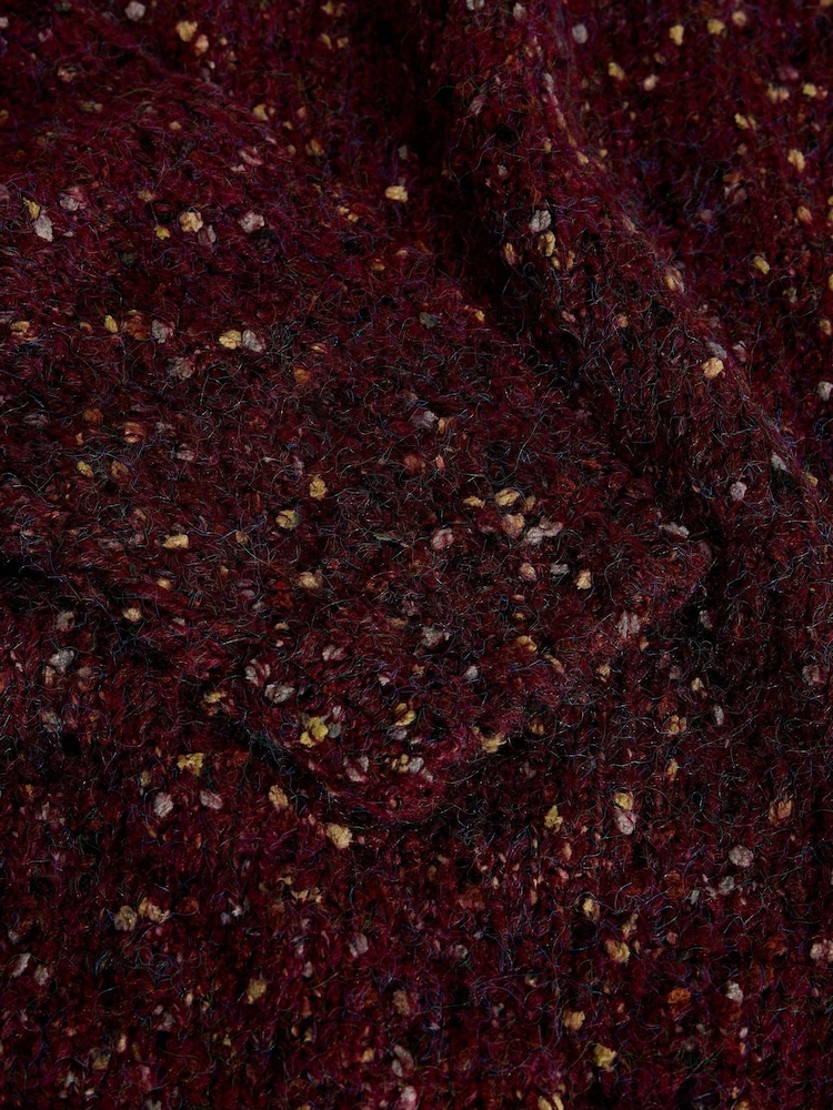 White Stuff Purple Texture V-Neck Jumper - Image 6 of 6 White Stuff Purple Texture V-Neck Jumper - Image 6 of 6