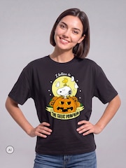 All + Every Black Peanuts Halloween The Great Pumpkin T-Shirt - Image 2 of 4