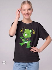 All + Every Black Care Bears UTM Halloween Good Luck Bear Frankenstein T-Shirt - Image 2 of 4