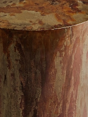 French Connection Brown Oxidised Hua Side Table - Image 2 of 4