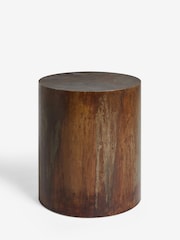 French Connection Brown Oxidised Hua Side Table - Image 4 of 4