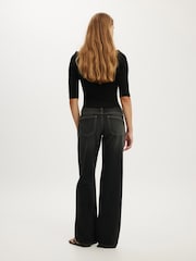 Cotton On Black Low Rise Straight Jeans - Image 2 of 5