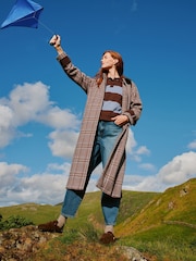 White Stuff Emmeline Check Coat - Bild 1 von 7