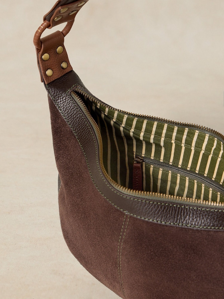 White Stuff Brown Mini Saffy Shoulder Bag - Image 4 of 4 White Stuff Brown Mini Saffy Shoulder Bag - Image 4 of 4