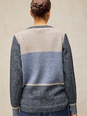 White Stuff Blue Talia Nep Block Jumper - Image 3 of 6