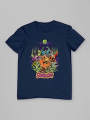 All + Every Blue Scooby Doo Halloween Scary Characters T-Shirt - Image 3 of 4