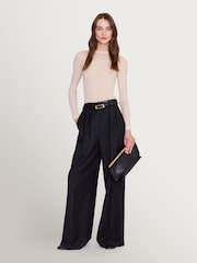 ANINE BING Black Leather Clutch Bag - Image 1 of 1