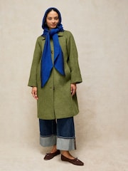 White Stuff Green Kelsey Wool Blend Coat - Image 2 of 8