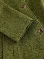 White Stuff Green Kelsey Wool Blend Coat - Image 8 of 8