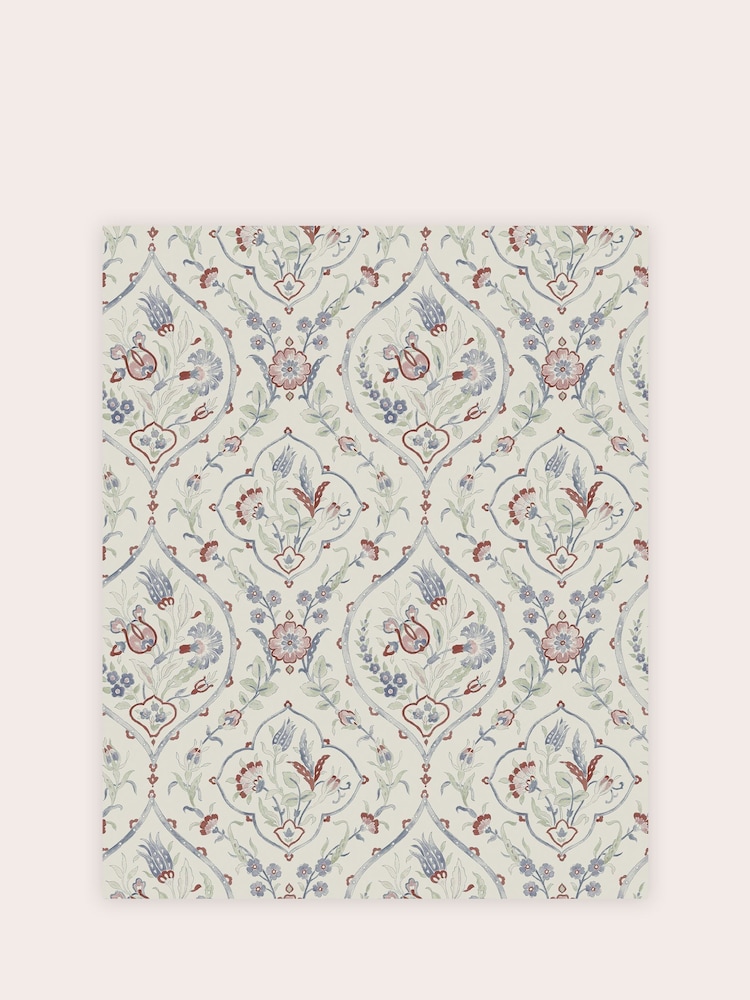 Laura Ashley Crimson Red Foscot Damask 10M Wallpaper - Image 2 of 4