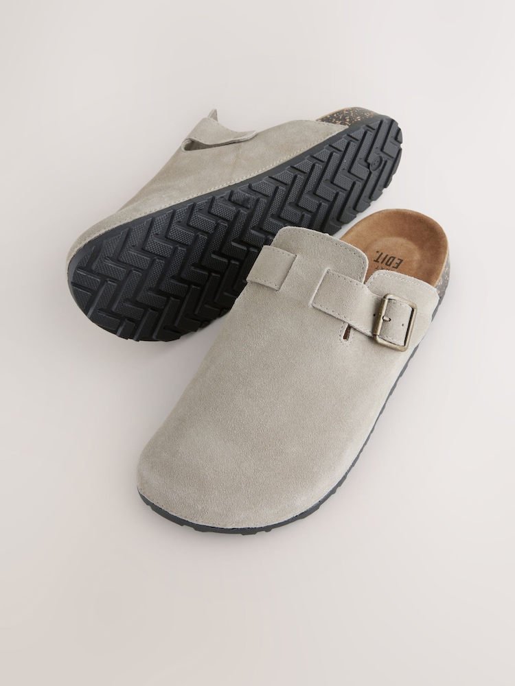 Stone EDIT Suede Mules - Image 5 of 7