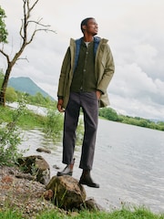 White Stuff Grey Thirsk Tapered Ankle Trousers - Image 1 of 7
