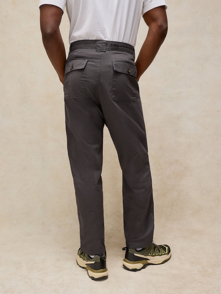 White Stuff Grey Thirsk Tapered Ankle Trousers - Image 2 of 7 White Stuff Grey Thirsk Tapered Ankle Trousers - Image 2 of 7