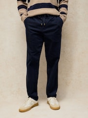 White Stuff Blue Camber Cord Drawstring Trousers - Image 3 of 7
