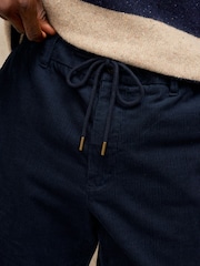 White Stuff Blue Camber Cord Drawstring Trousers - Image 5 of 7