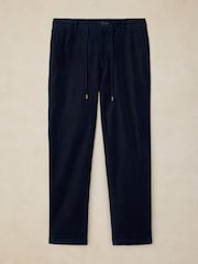 White Stuff Blue Camber Cord Drawstring Trousers - Image 6 of 7