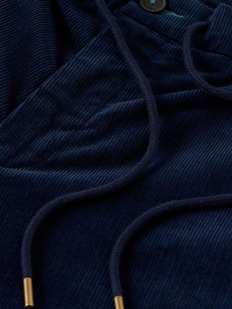White Stuff Blue Camber Cord Drawstring Trousers - Image 7 of 7
