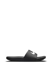 Nike Black Kawa Junior/Youth Sliders - Image 1 of 7