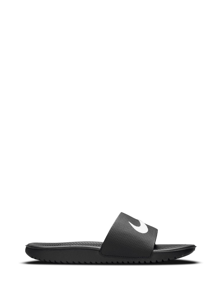 Nike Black Kawa Junior/Youth Sliders - Image 3 of 7