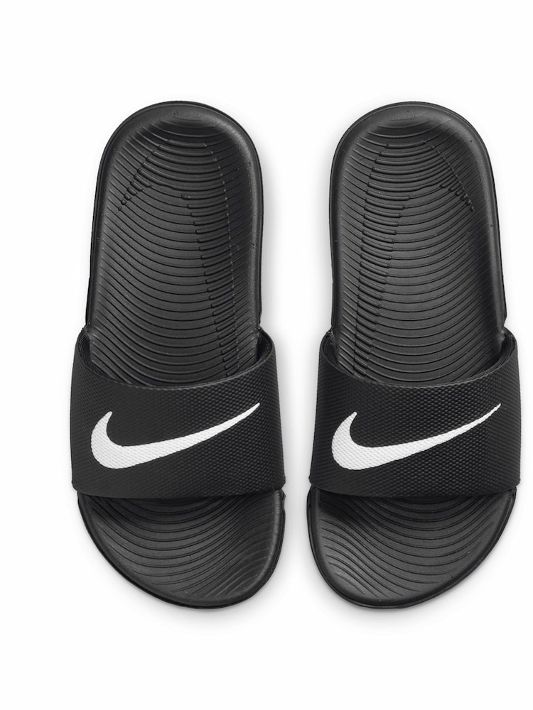 Nike Black Kawa Junior/Youth Sliders - Image 5 of 7