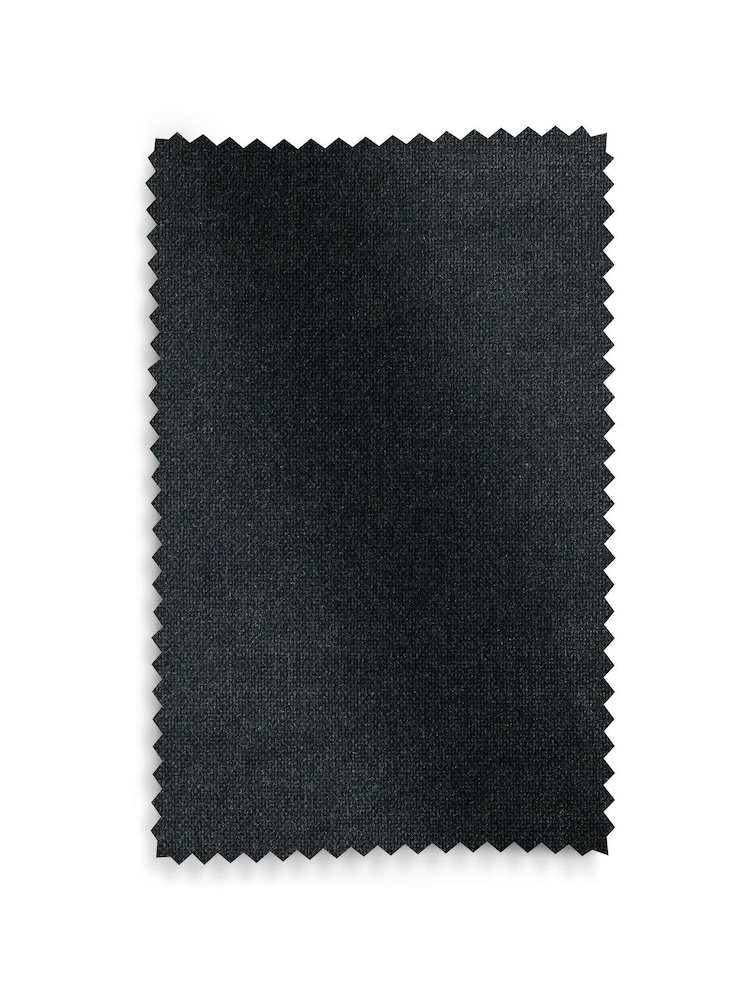 Slate Blue Sumptuous Velvet Hidden Tab Top Lined Curtains - Image 5 of 5